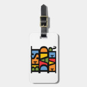 Étiquette À Bagage La MEILLEURE étiquette TOUJOURS faite sur commande (Devant Vertical)