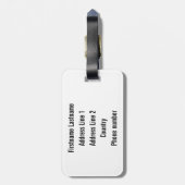 Étiquette À Bagage La MEILLEURE étiquette TOUJOURS faite sur commande (Dos Vertical)