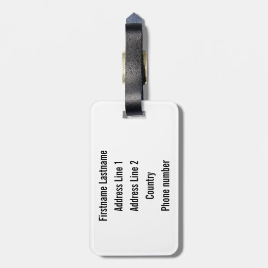 Étiquette À Bagage La MEILLEURE étiquette TOUJOURS faite sur commande (Dos Vertical)