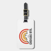 Étiquette À Bagage La montagne Cadillac (Devant Vertical)