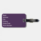 Étiquette À Bagage La musique est la vie (Dos horizontal)