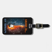 ÉTIQUETTE À BAGAGE LA MUSIQUE EST MA THÉRAPIE (Devant horizontal)