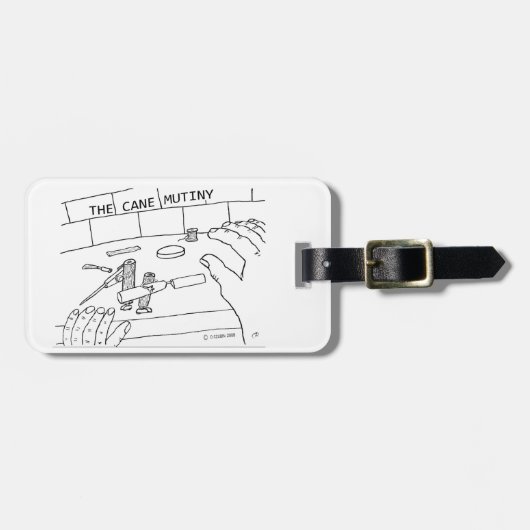 Étiquette À Bagage La mutinerie de canne (Devant horizontal)