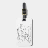 Étiquette À Bagage La mutinerie de canne (Devant Vertical)