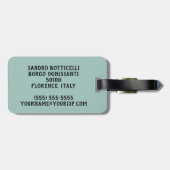 Étiquette À Bagage La Naissance de Vénus par Sandro Botticelli (Dos horizontal)