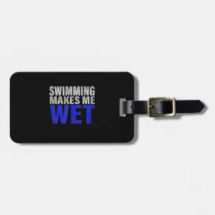 Étiquette À Bagage La natation me rend Débardeur