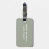 Étiquette À Bagage La nature Pittoresque de la rivière James (Dos Vertical)