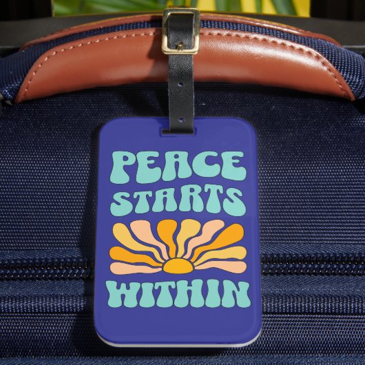 Étiquette À Bagage La Paix Commence À L'Intérieur (Insitu Rectoal 2)