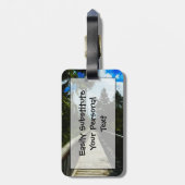 Étiquette À Bagage La passerelle au-dessus du canyon canadien (Dos Vertical)