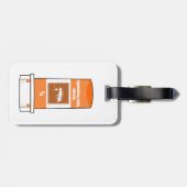 Étiquette À Bagage La pêche est ma drogue (Dos horizontal)