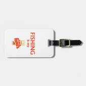 Étiquette À Bagage La Pêche Est Mon Heureuse Heure (Devant horizontal)