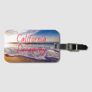 Étiquette À Bagage La peinture couleur de l'eau - Le rêve californien