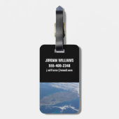 Étiquette À Bagage La péninsule de Floride. (Dos Vertical)