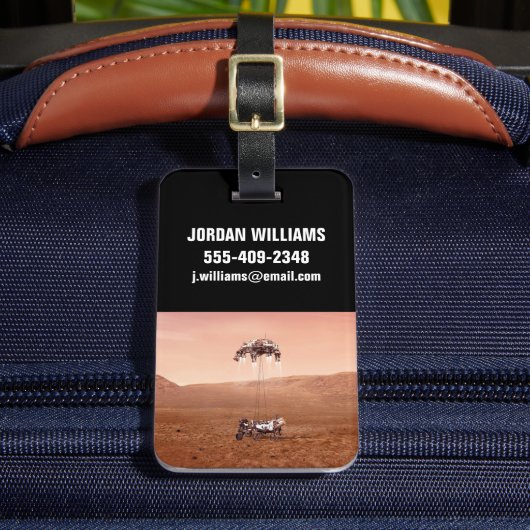 Étiquette À Bagage La Persévérance Arrive En Toute Sécurité Sur Mars. (Insitu Rectoal 2)