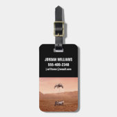 Étiquette À Bagage La Persévérance Arrive En Toute Sécurité Sur Mars. (Devant Vertical)