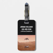 Étiquette À Bagage La Persévérance Arrive En Toute Sécurité Sur Mars. (Dos Vertical)