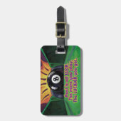 Étiquette À Bagage La piscine est la chance (Devant Vertical)