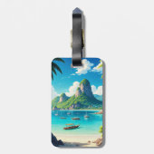 Étiquette À Bagage La plage de Ko Samui Thaïlande (Dos Vertical)