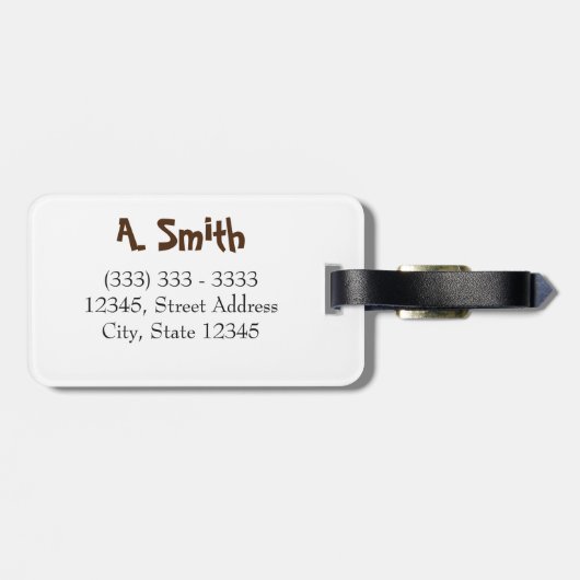 Étiquette À Bagage La plage de Personalized|| est ma thérapie (Dos horizontal)