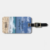 Étiquette À Bagage La plage m'appelle le paradis tropical (Devant horizontal)