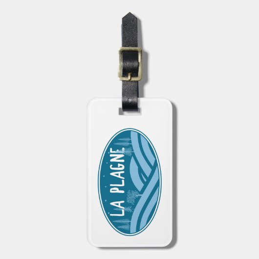 Étiquette À Bagage La Plagne France Outdoors (Devant Vertical)