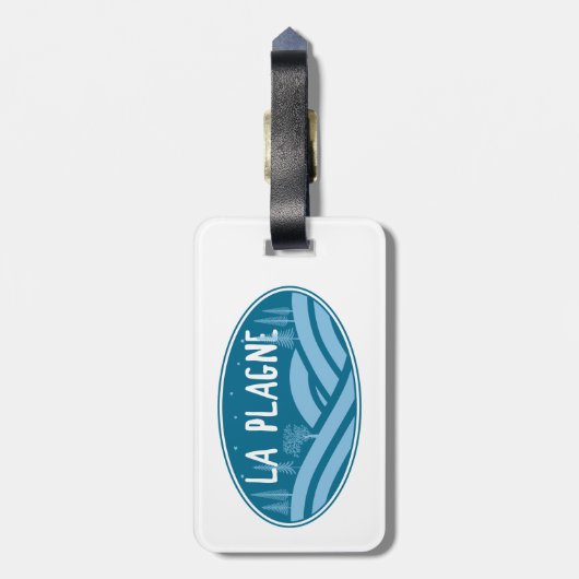 Étiquette À Bagage La Plagne France Outdoors (Dos Vertical)