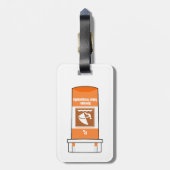 Étiquette À Bagage La planche à voile est ma drogue (Dos Vertical)