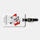 Étiquette À Bagage La pousse | de mode de Yorkie ajoutent votre nom (Devant horizontal)