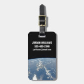 Étiquette À Bagage La Poussière Saharienne Frappant Vers L'Ouest Dans (Devant Vertical)