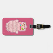 Étiquette À Bagage La prière du voyageur sur l'étiquette hébreue de (Devant horizontal)