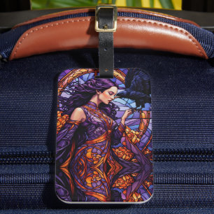 Étiquette À Bagage La princesse et le corbeau