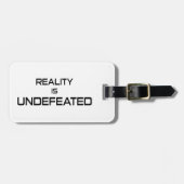 Étiquette À Bagage La Réalité Est Indéfectible (Devant horizontal)