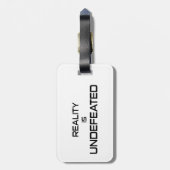 Étiquette À Bagage La Réalité Est Indéfectible (Dos Vertical)