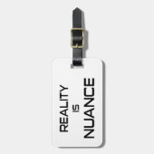 Étiquette À Bagage La Réalité Est La Nuance (Devant Vertical)