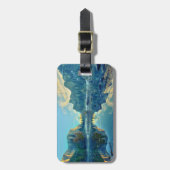 Étiquette À Bagage La réflexion d'El Capitan et des trois frères (Devant Vertical)