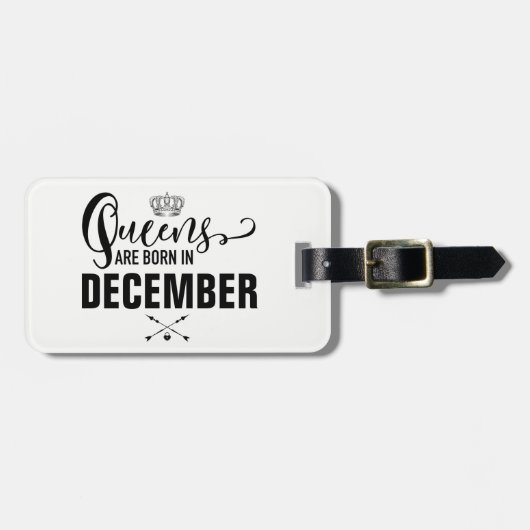 Étiquette À Bagage La Reine sont née dedans (Devant horizontal)