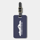 Étiquette À Bagage La Réponse Est Dans Les Miles (Devant Vertical)