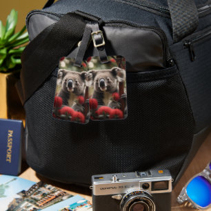 Étiquette À Bagage "La retraite de Koala : nichée dans un arbre banks