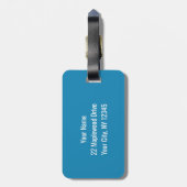 Étiquette À Bagage La Réunion de famille tropicale d'île (Dos Vertical)