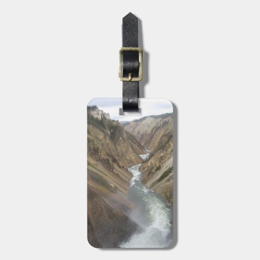 Étiquette À Bagage La rivière Yellowstone (Devant Vertical)