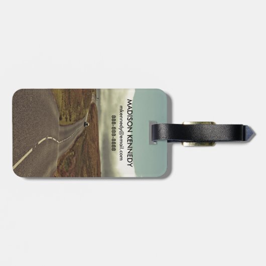 Étiquette À Bagage La route ouverte (Dos horizontal)