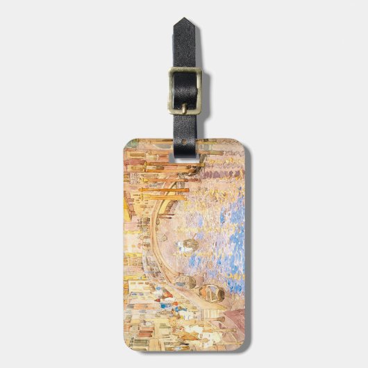 Étiquette À Bagage La scène du canal vénitien de Maurice Prendergast (Devant Vertical)