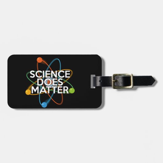 ÉTIQUETTE À BAGAGE LA SCIENCE COMPTE (Devant horizontal)