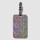 Étiquette À Bagage La série Iridescent Leopard Design 6 (Devant Vertical)