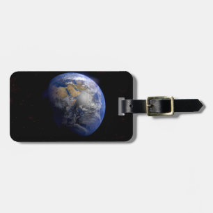 Étiquette À Bagage La Terre Bleue De L'Espace Inspiration