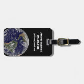 Étiquette À Bagage La Terre Pleine Montre Des Systèmes À Faible Press (Devant horizontal)