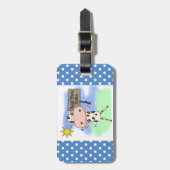 Étiquette À Bagage La vache a lu plus de livres (Devant Vertical)