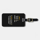 Étiquette À Bagage La valeur de la morale dans la vie (Devant horizontal)