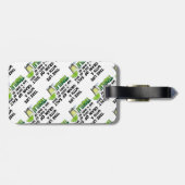 Étiquette À Bagage La vie, chaux, sel, TEQUILA ! Humour de cocktail (Dos horizontal)