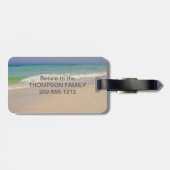 Étiquette À Bagage La vie est meilleure à la plage (Dos horizontal)
